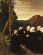 Alphonse legros The Calvary oil painting on canvas
